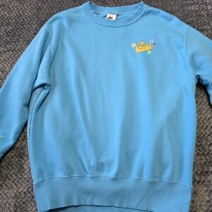 Nike Women’s Sweatshirt X-Small Blue Pullover Fleece Be Kind To Mind- NICE -J203